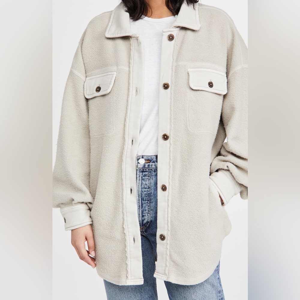 NIB Free People Ruby Jacket Sz S, Stone $128